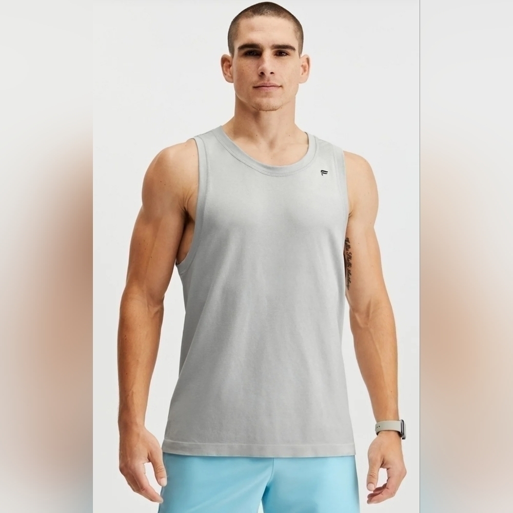 Fabletics Mens Tank Top Light Gray XS